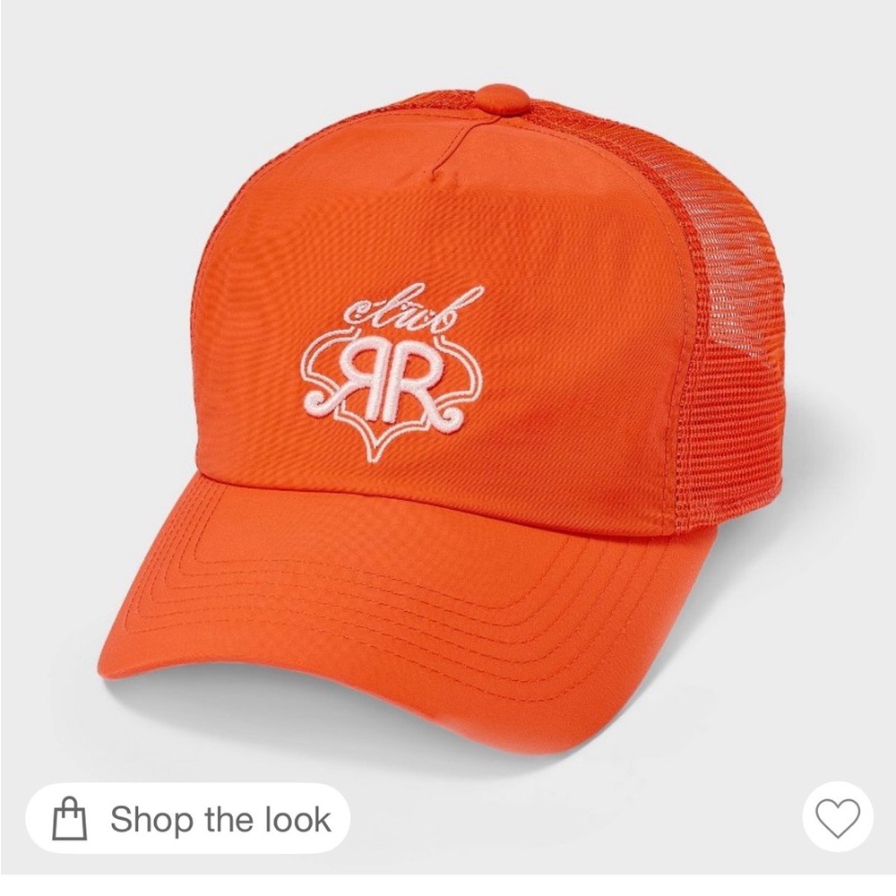 Roller Rabbit x Target Orange Trucker Hat RR Logo Snapback